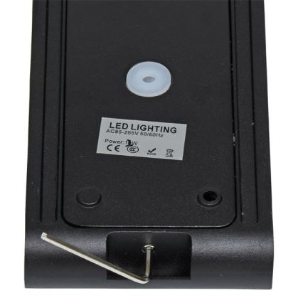 Iluminação de parede exterior LED BRICK 2xLED/6W/230V 3000/4000/6500K IP65 preto