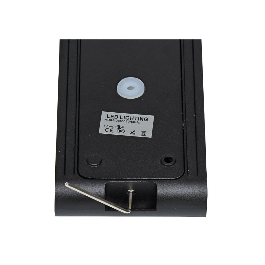 Iluminação de parede exterior LED BRICK 2xLED/6W/230V 3000/4000/6500K IP65 preto