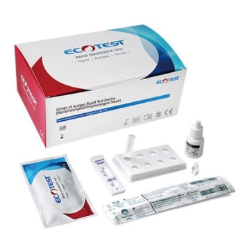 ECOTEST RAPID - Teste Rápido de Antigénio para COVID-19, embalagem de 20pcs