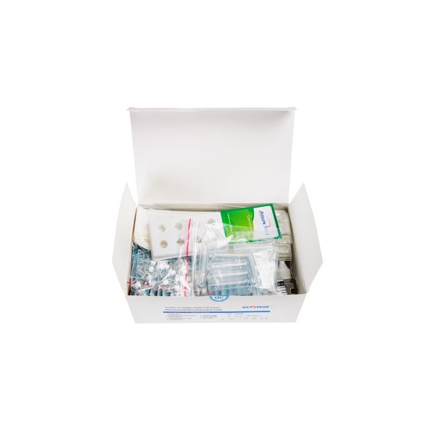 ECOTEST RAPID - Teste Rápido de Antigénio para COVID-19, embalagem de 20pcs