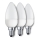 Eglo 10697 - CONJUNTO 3x Lâmpada LED E14/4W/230V 320lm vela 3000K