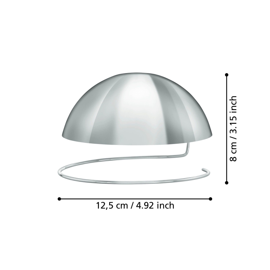 Eglo 11908 -  Tampa esférica decorativa para lâmpada G125 cromado brilhante