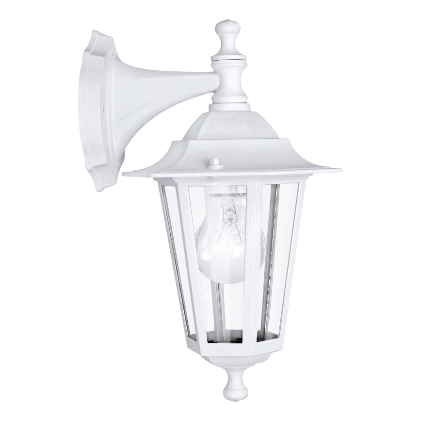 EGLO - Iluminação de parede exterior 1xE27/60W/230V IP44 branca