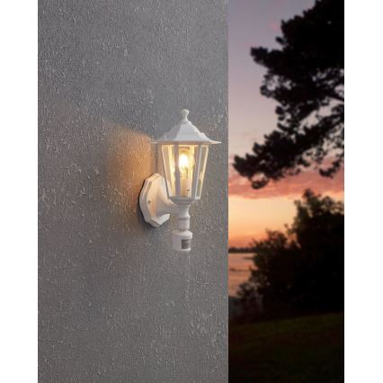 EGLO - Luz de exterior com sensor 5 1xE27/60W/230V