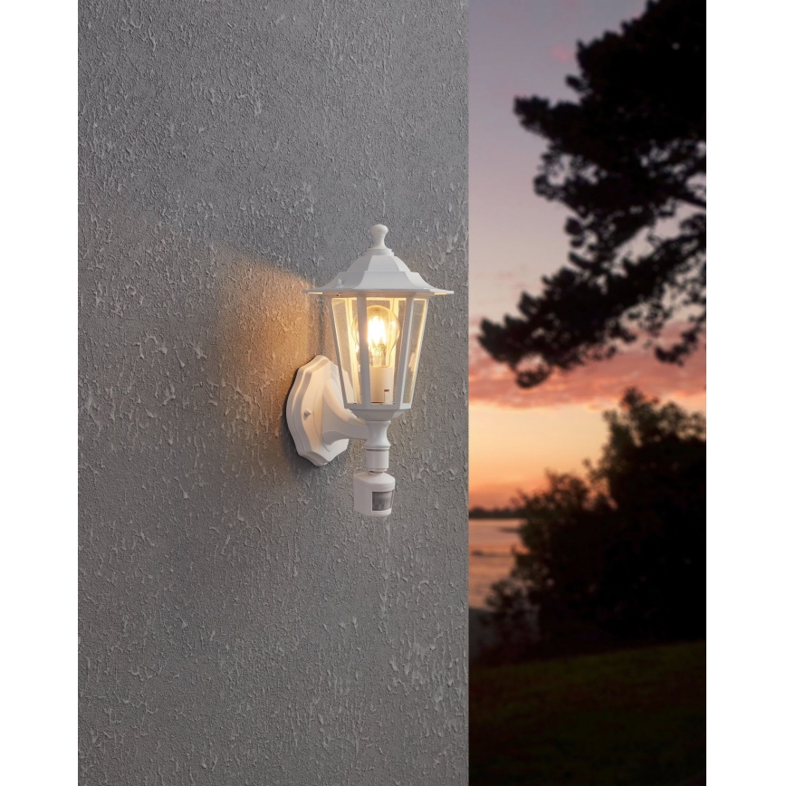 EGLO - Luz de exterior com sensor 5 1xE27/60W/230V