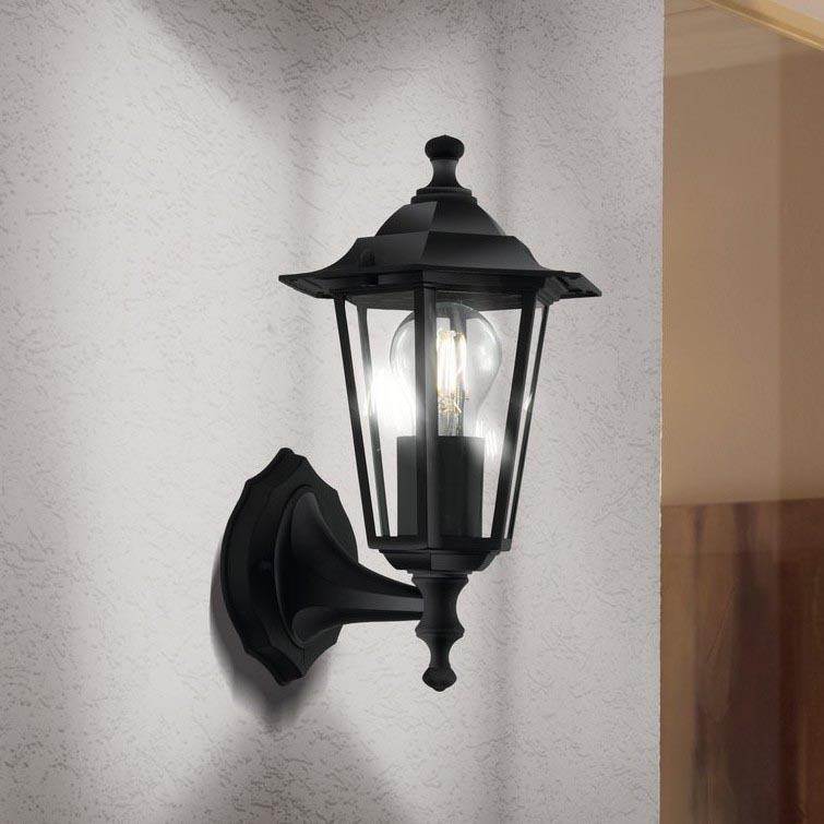 EGLO 22468 - Luz de parede de exterior LATERNA 4 1xE27/60W preto antigo