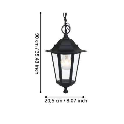 EGLO - Candeeiro de exterior 4 1xE27/60W