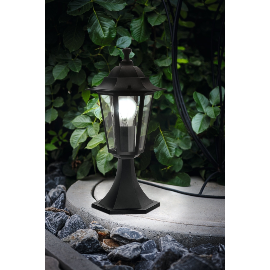 EGLO - Candeeiro exterior 4 1xE27/60W preto IP44