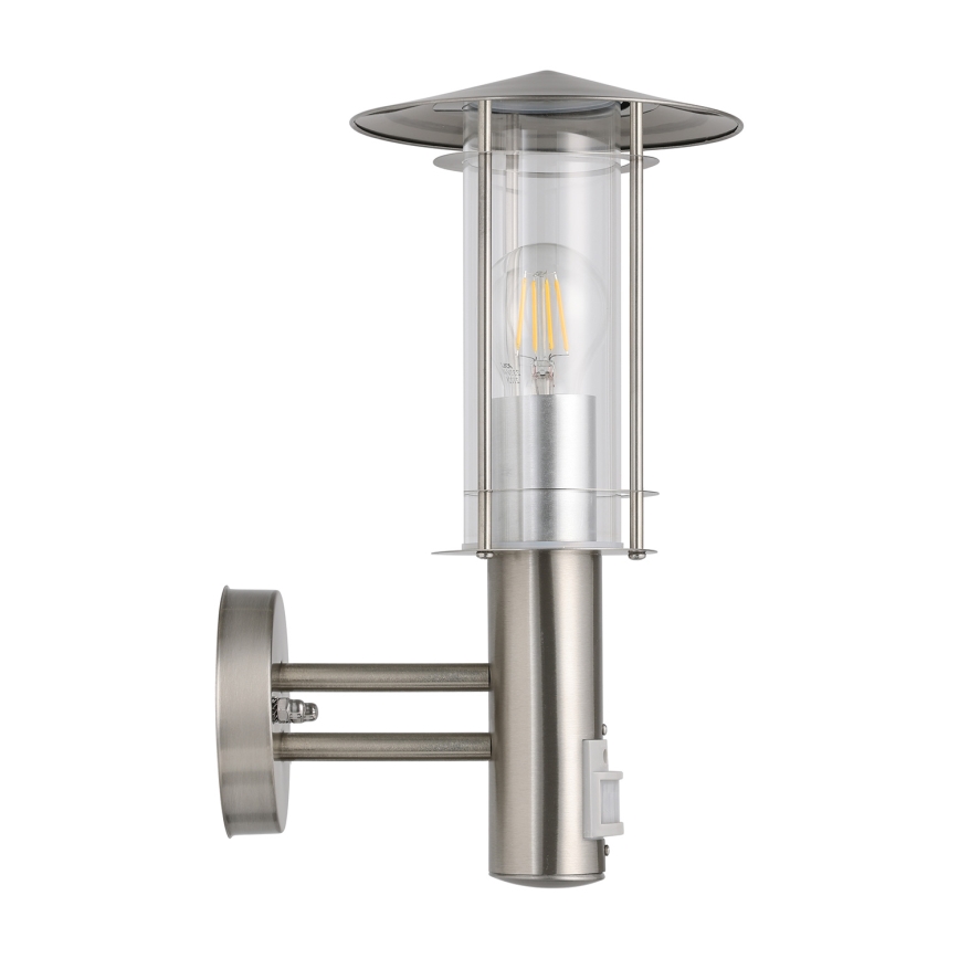 EGLO - Aplique de parede externo com sensor 1xE27/60W/230V IP44