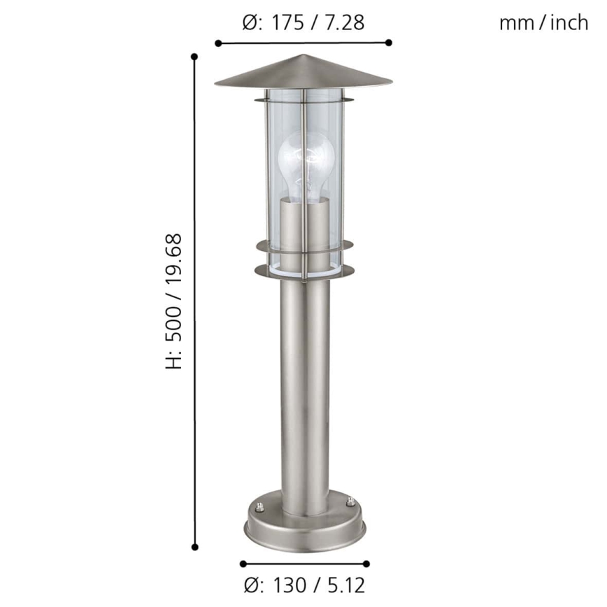 Eglo - Candeeiro de exterior 1xE27/60W/230V IP44