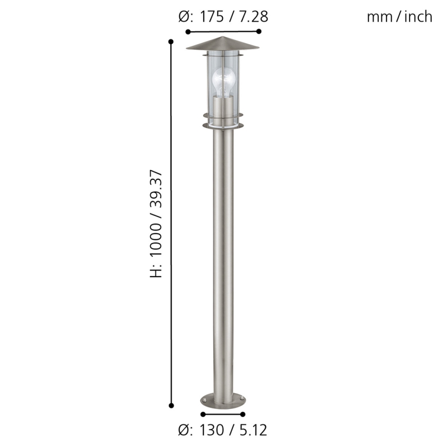 EGLO - Candeeiro de exterior 1xE27/60W/230V IP44