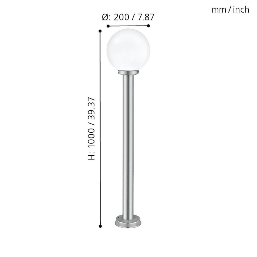EGLO - Candeeiro de exterior 1xE27/60W IP44