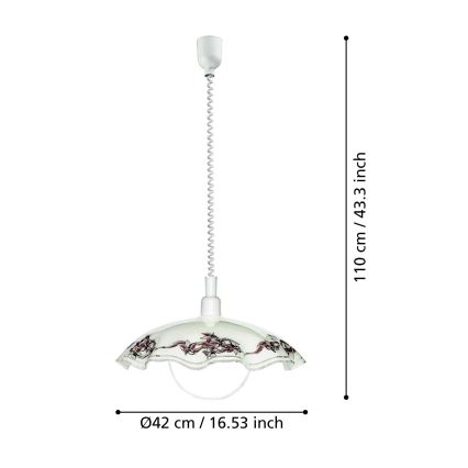 EGLO - Iluminação suspensa 1xE27/60W