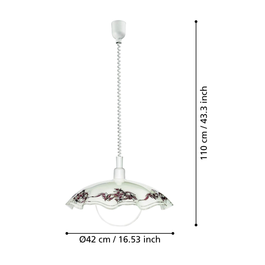 EGLO - Iluminação suspensa 1xE27/60W