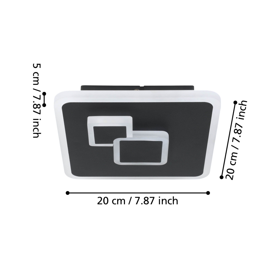 Eglo - Iluminação de teto LED LED/7,8W/230V preto