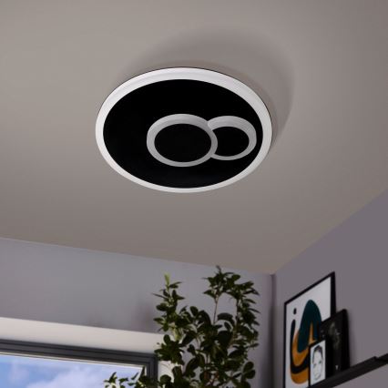 Eglo - Iluminação de teto LED LED/7,8W/230V d. 20 cm preto