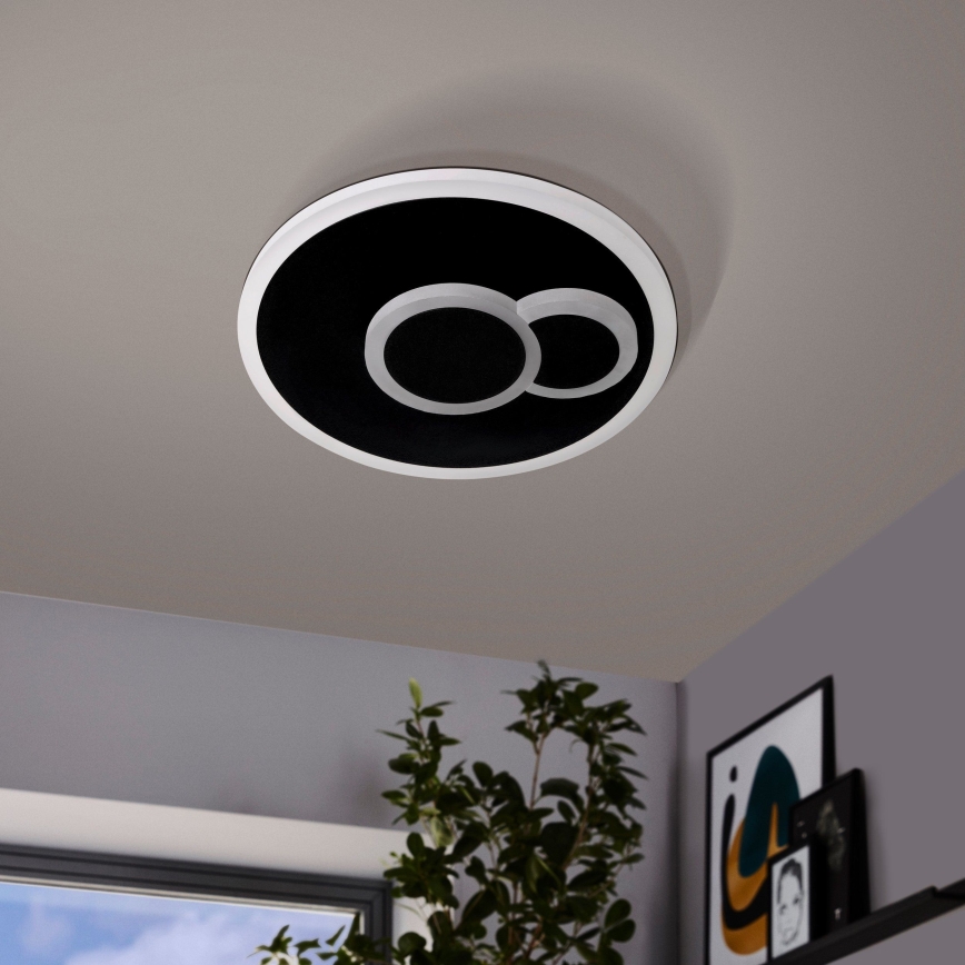 Eglo - Iluminação de teto LED LED/7,8W/230V d. 20 cm preto