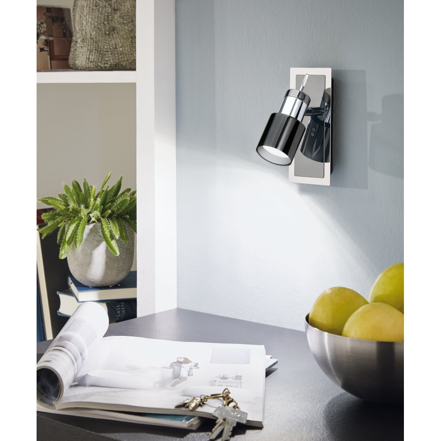 Eglo - Foco LED 1 1xGU10/5W/230V preto antigo
