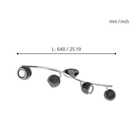 EGLO - Foco LED 4xGU10/3W LED