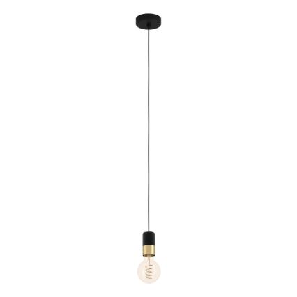 Eglo - Candelabro suspenso 1xE27/40W/230V preto/dourado