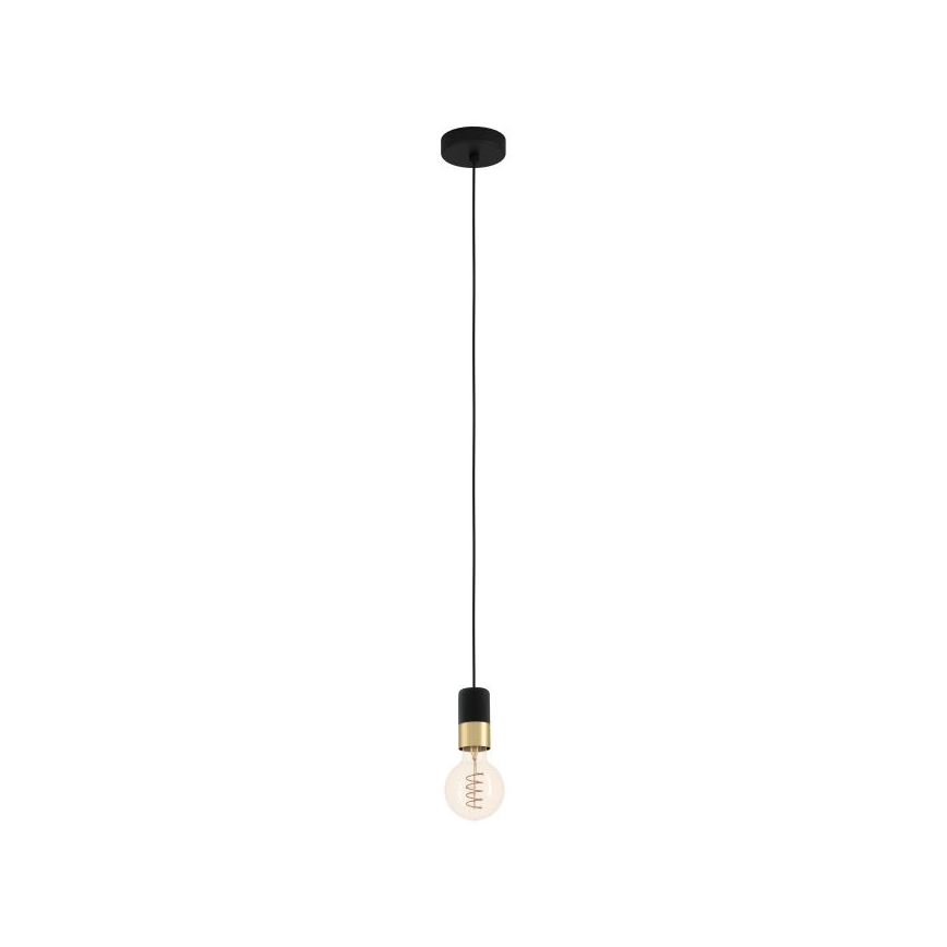 Eglo - Candelabro suspenso 1xE27/40W/230V preto/dourado