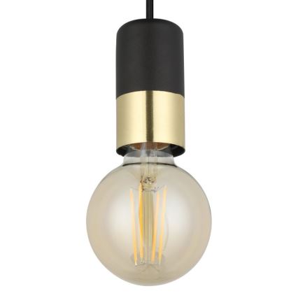 Eglo - Candelabro suspenso 1xE27/40W/230V preto/dourado