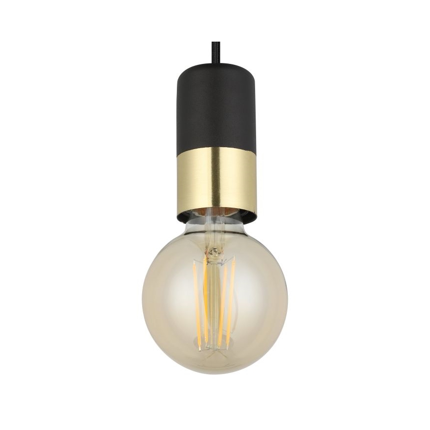 Eglo - Candelabro suspenso 1xE27/40W/230V preto/dourado