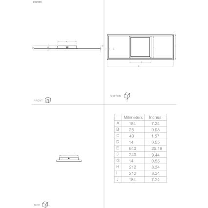 Eglo 31431 - Iluminação de teto LED RGBW com regulação CALAGRANO-Z LED/21W/230V 3000-6500K preto