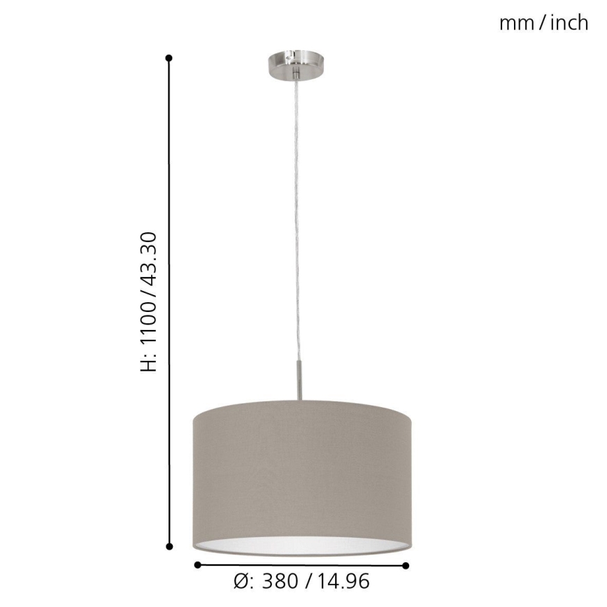 Eglo - Candelabro num fio 1xE27/60W/230V