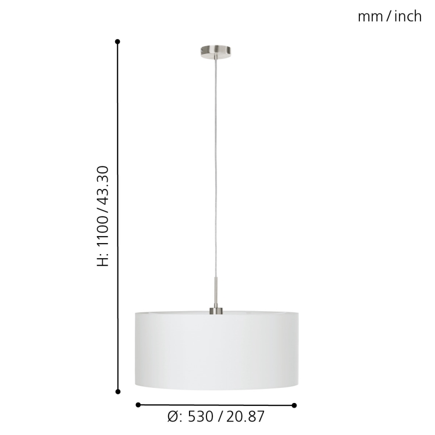 Eglo - Candelabro num fio 1xE27/60W/230V