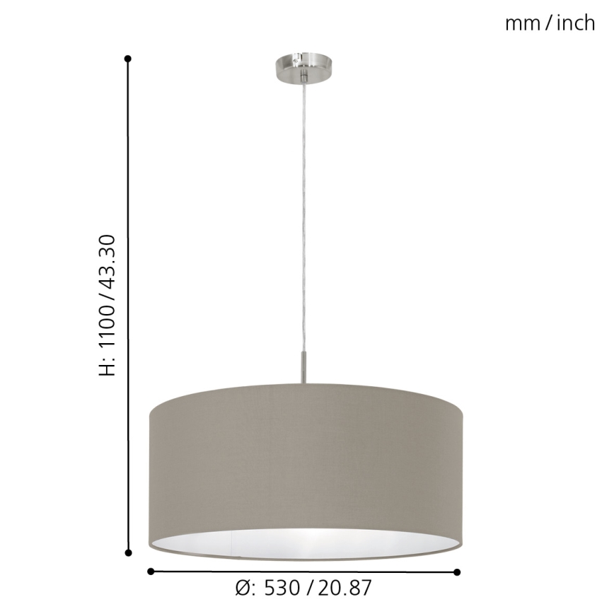 Eglo - Candelabro num fio 1xE27/60W/230V