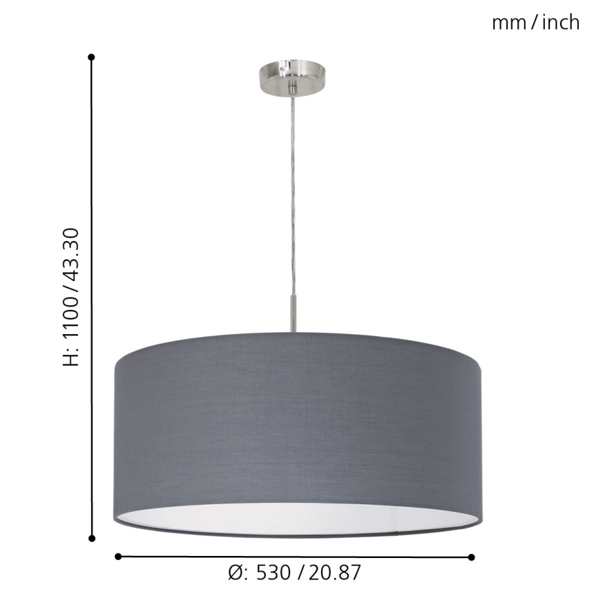 Eglo - Candelabro num fio 1xE27/60W/230V