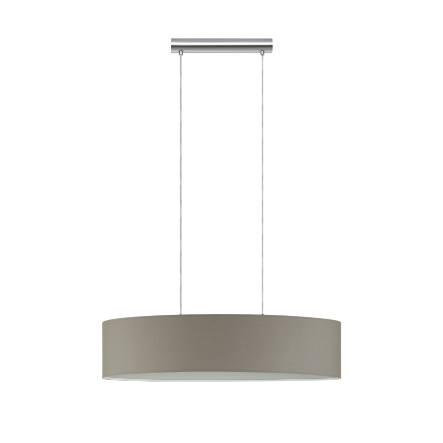 Eglo - Candeeiro suspenso 2xE27/60W/230V taupe
