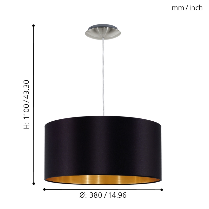 Eglo - Candelabro num fio 1xE27/60W/230V