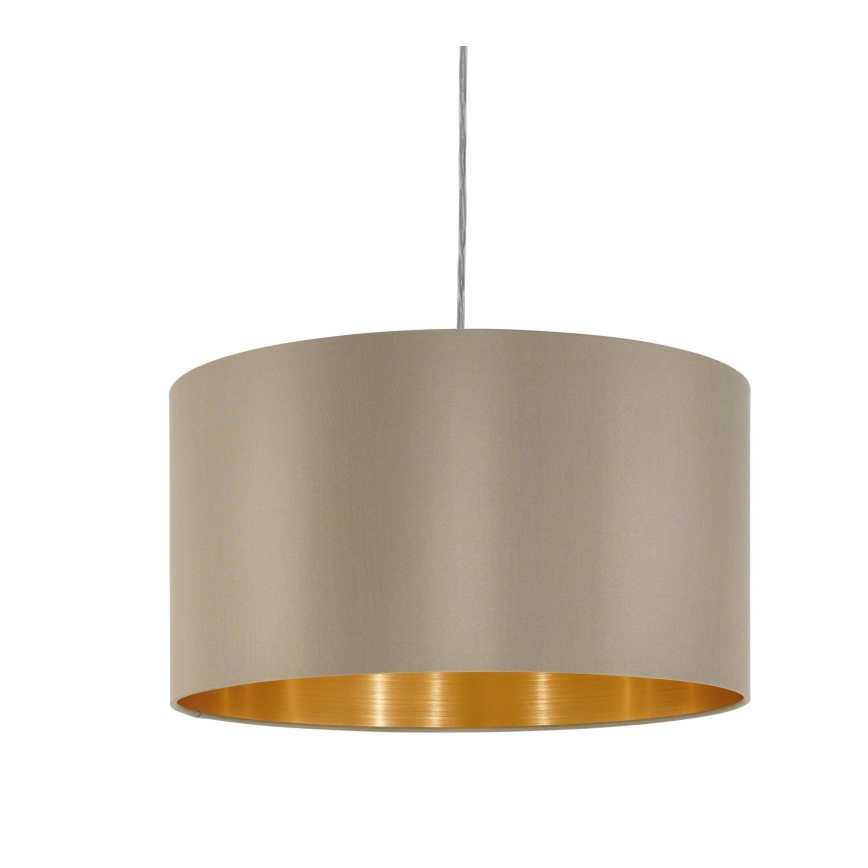 Eglo - Candeeiro suspenso 1xE27/60W/230V taupe