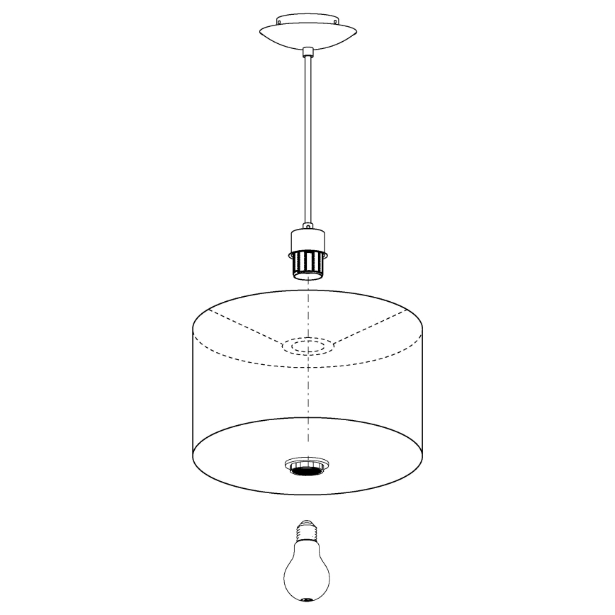 Eglo - Candelabro num fio 1xE27/60W/230V