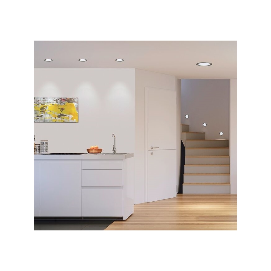 Eglo 31671 - Luminária de embutir LED FUEVA 1 1xLED/10,9W/230V diâmetro 17 cm