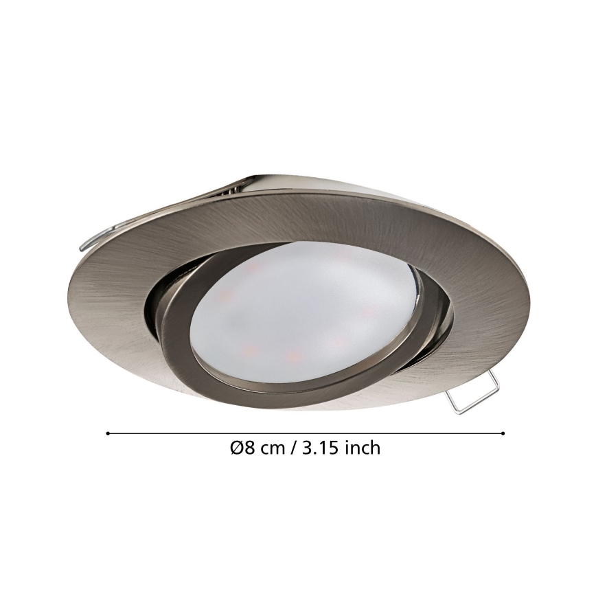 Eglo - CONJUNTO 3x Foco de encastrar LED TEDO 3xGU10-LED/5W/230V