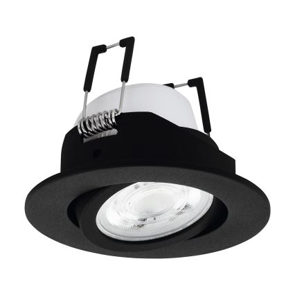 Eglo 31695 - Foco de encastrar LED RGBW com regulação SALICETO-Z LED/4,7W/230V 2700-6500K preto