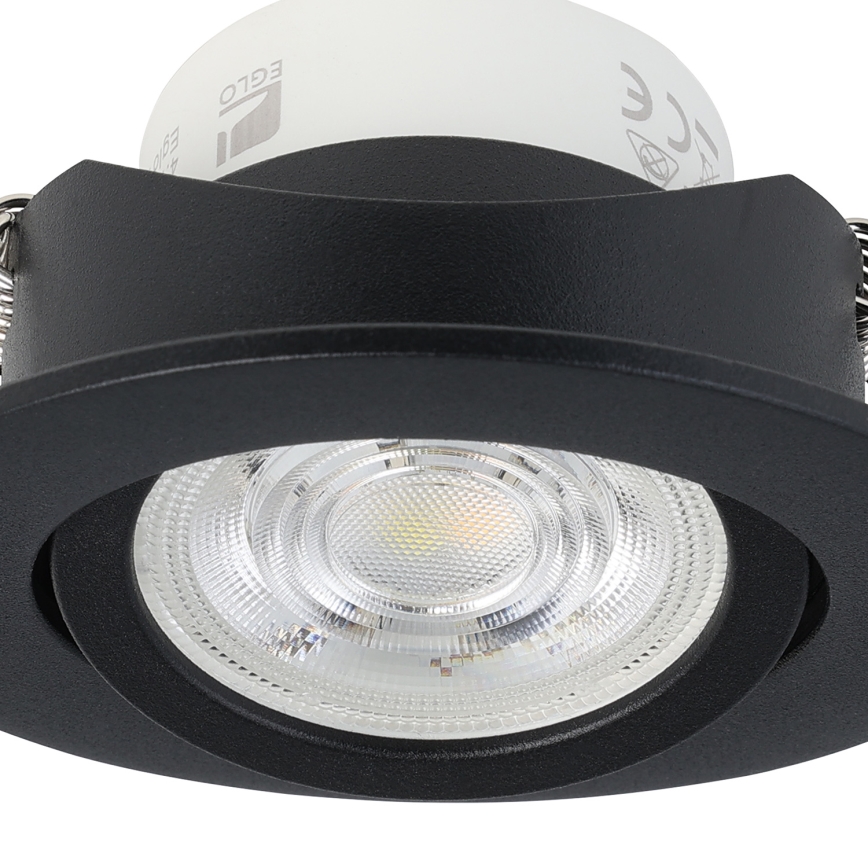 Eglo 31695 - Foco de encastrar LED RGBW com regulação SALICETO-Z LED/4,7W/230V 2700-6500K preto