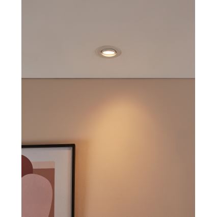 Eglo 31696 -  Foco de encastrar LED RGBW com regulação SALICETO-Z LED/4,7W/230V 2700-6500K branco
