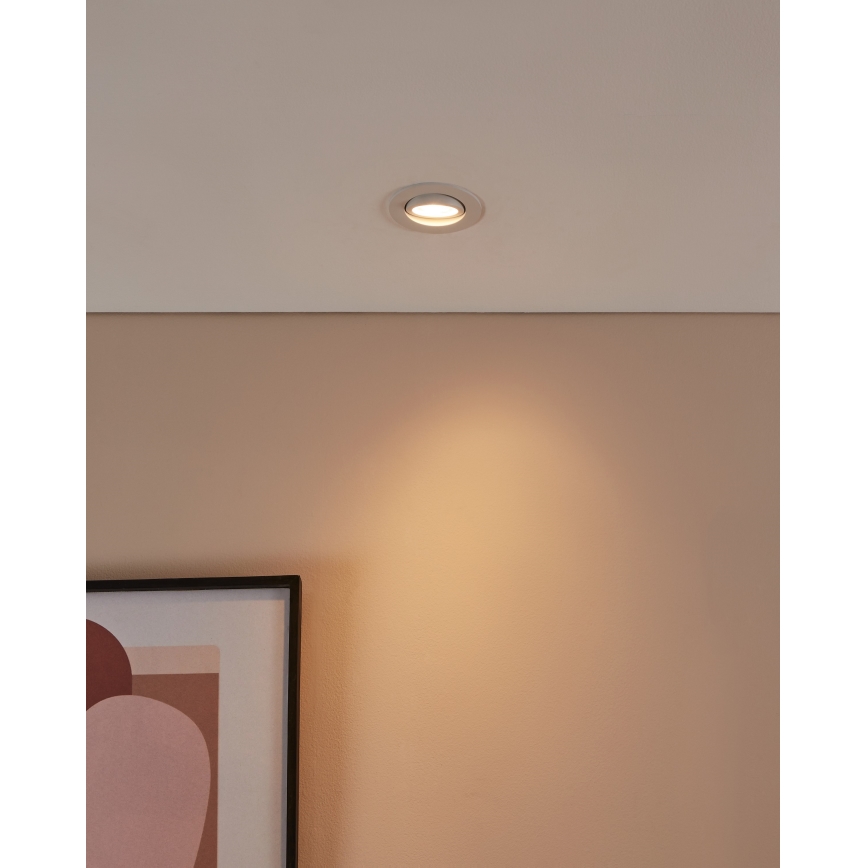 Eglo 31696 -  Foco de encastrar LED RGBW com regulação SALICETO-Z LED/4,7W/230V 2700-6500K branco