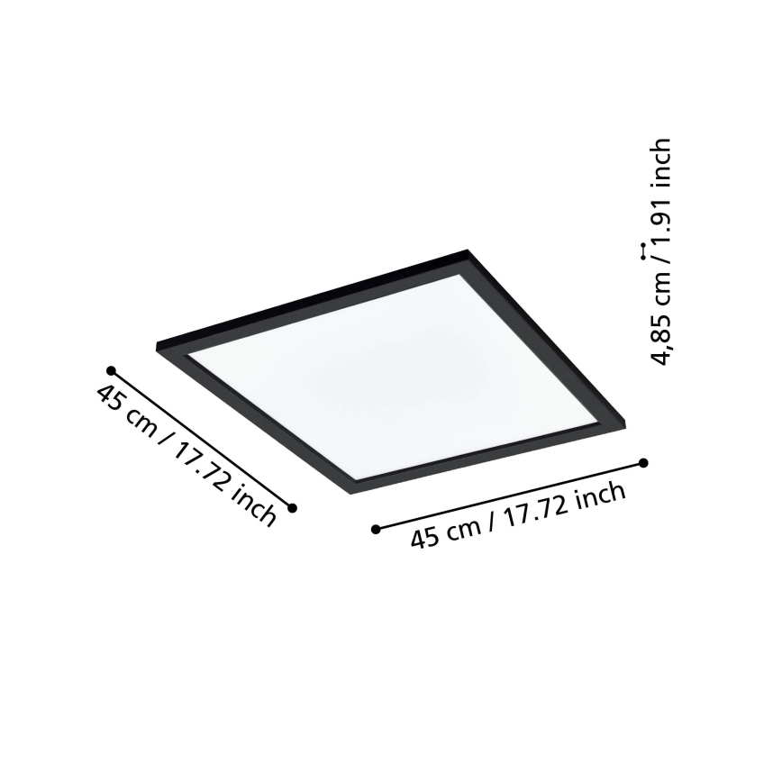 Eglo 31724 - Iluminação de teto LED com regulação SALOBRENA-Z LED/21,5W/230V 2700-6500K preto