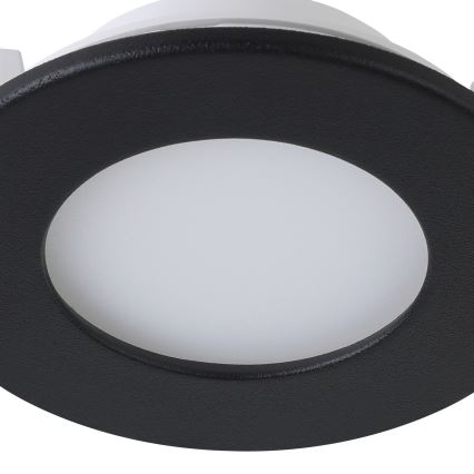 Eglo 31743 - CONJUNTO 3x Focos de encastrar LED para casa de banho com regulação FUEVA-Z 1xLED/2,8W/230V 2700-6500 IP44 preto