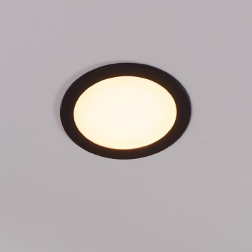 Eglo 31744 - Foco de encastrar LED para casa de banho com regulação FUEVA-Z LED/10,5W/230V 2700-6500K IP44 preto