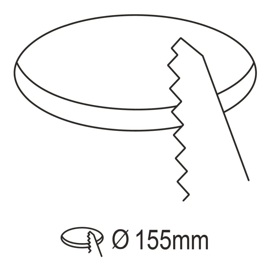 Eglo 31744 - FUEVA-Z Luminária de teto embutida para casa de banho LED regulável, 10,5W/230V, 2700-6500K, IP44, preta, Ø 16,5 cm