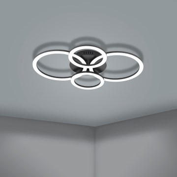 Eglo 31769 - Iluminação de teto LED com regulação PARRAPOS-Z LED/41W/230V 3000-6500K preto