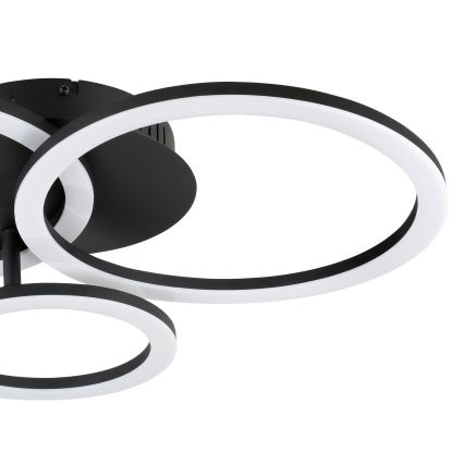 Eglo 31771 - Iluminação de teto LED com regulação PARRAPOS-Z LED/33W/230V 3000-6500K preto