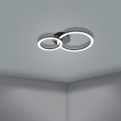 Eglo 31772 - Iluminação de teto LED com regulação PARRAPOS-Z LED/15W/230V 3000-6500K preto