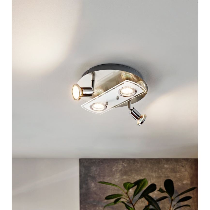 Eglo 32001 - Luz de teto LED PAWEDO 1 4xGU10-LED/3W/230V